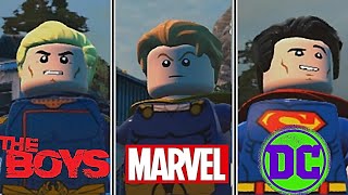 THE BOYS VS MARVEL VS DC - Characters Comparison PART 1 (Side By Side)