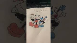 Cuphead and mugman on paper!