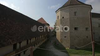 Buildings Inside a Medieval Fortress | Stock Footage - Envato elements