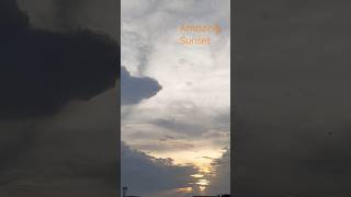 Beautiful sunset in the sky