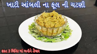 ખાટી આંબલી ના ફૂલ ની ચટણી | ફક્ત 2 મિનિટમાં બનાવો સ્વાદિષ્ટ ખાટી મીઠી ચટણી | Khati Mithi Chatani