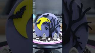 Spooky Cake Top Forward Graveyard Cake made with Frost Form 🪦🌙www.frostform.com #cake