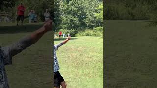 Matty O throws so hard he knocks off his sunglasses #discgolf