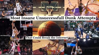 Most Insane Unsuccessfull Dunk Attempts in NBA this Season that could broke the internet😱😵