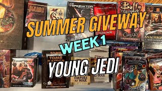 SUMMER GIVEAWAY! Introduction and Week 1 - Young Jedi!