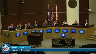 City Council Meeting, August 22, 2023