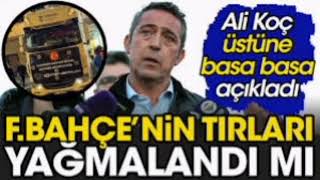 Fenerbahçe'nin yardım TIR'ını yağmalayan şahıslar yakalandı. Kulüp TIR'larının yağmalanmadığını öne…