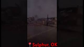 Tornado damage from Sulphur, Oklahoma #tornadowarning #weather #stormwarning #stormchaser #tornado