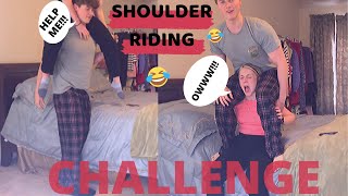 SHOULDER RIDE CHALLENGE!!! (COUPLES CHALLENGE)