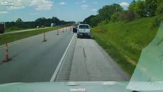 Chevy Brake Checks A Semi And Causes Wreck