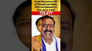 Current MP from Tirupati Lok Sabha, know who was defeated by how many votes