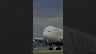 🛫👑 KING OF THE SKIES Emirates Airbus A380-861 A6-EEN taking off at Munich Airport (MUC) #a380