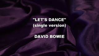 LET'S DANCE - David Bowie | Lyrics