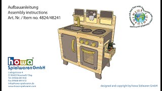 howa ® Montageanleitung Spielküche, Art.Nr.4824/1 assembly instructions play kitchen, no.4824/1