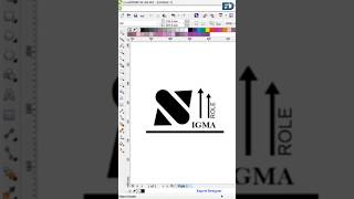 Sigma role #coreldraw #shorts #videos #design #tutorials #youtubeshorts .