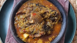 how to make a perfect eggplant soup for swallow 😋 | village style | Edo state 🇳🇬