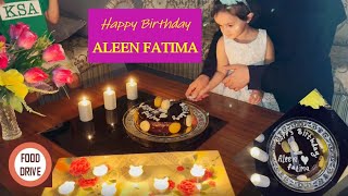 My Niece Birthday Celebration | Happy Birthday Aleen Fatima | By Food Drive