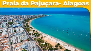 Drone sobrevoando pajuçara e ponta Verde Maceió Alagoas