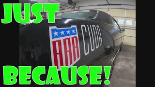 Applying some AAR stripes to the Cuda