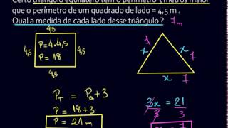 Mais um Probleminha que pode ser resolvido por equação (7º ano) - Professor Wilton