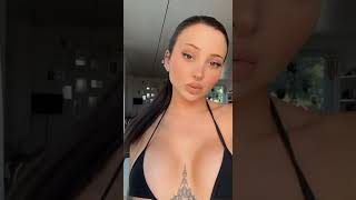 Celine Centino Bikini ASMR Collab with Rashel Kolaneci on TikTok