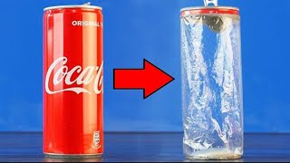 Coca Cola and Drain Cleaner - The secret of the Aluminum can What's inside