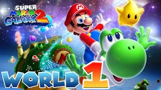 Super Mario Galaxy 2 | World 1 | Full Gameplay Walkthrough | No Commentary