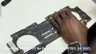 MacBook Pro 15 inches A1707 No Power Repairs (PP3V3_SOC)