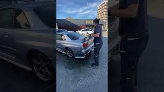 Prepping a 34GTR for its inspection video