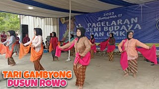 TARI GAMBYONG PKK DUSUN ROWO DI TELOGO ROWO EVENT TAHUN BARU 2023