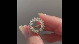 Diamond Lace Ring with Cluster of Pear and Princess Cut Diamond