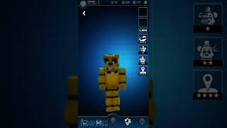 FNAF AR Minecraft Fnaf 1 Golden Freddy Workshop Animation