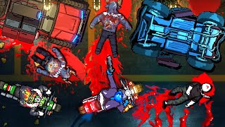 Kusan: City Of Wolves - Punch Cars, Ride a Bike & Kill a Huge Mech in a Hotline Miami-esque Shooter!