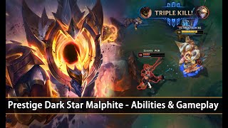 Prestige Dark Star Malphite - Abilities & Gameplay (League Of Legends)