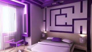 purple bedroom interior ideas