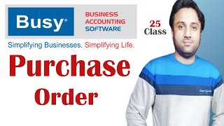 How To Make Purchase Order In BUSY Accounting Software