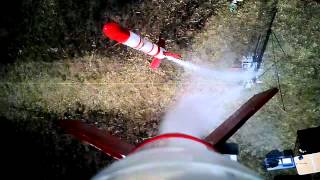 Water rocket - chase cam