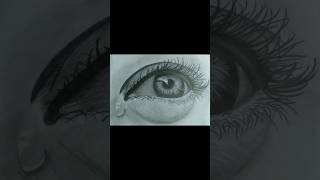 Hyper realistic eye sketch | Eye drawing #shorts  #eye #art #tear #moyemoye