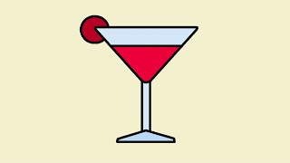 How to Draw Cocktail, Cocktail Drawing, Draw and Color Cocktail, Draw Cocktail, Draw Drink