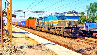 WAG 4 LOCOMOTIVE DEPARTURE FROM SHAHIBABAD JUNCTION AND PULLING 120 wagons #indianrailways