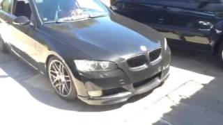 BMW 335i straight pipe cold start, take off