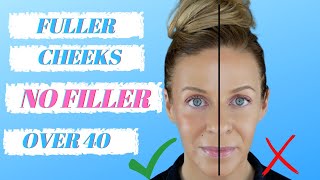 Fuller Cheeks in Less than 10 Minutes | Draping Makeup Technique for Over 40 | Summer Makeup