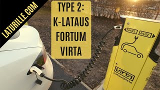 Type 2 lataaminen: K-Lataus, Fortum ja Virta - Laturille.com