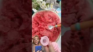 😱Bikin dot semangka … #watermelon #satisfying #shortsfeed #sekolah #fypシ #reaction