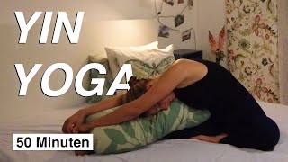 Mit Yoga Entspannt Einschlafen | Yin Abendroutine im Bett zum Entspannen | Hüft- & Herzöffner