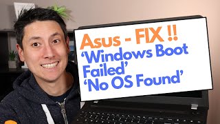 How To Fix Asus Windows Boot Failed / No Operating System Found Error Fix !!