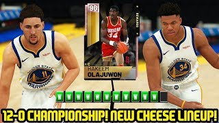 12-0 PINK DIAMOND HAKEEM CHAMPIONSHIP! NEW CHEESE SQUAD! NBA 2K19 MYTEAM GAMEPLAY