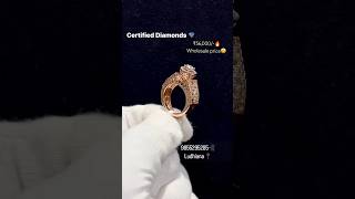 Diamond Ring At wholesale price🔥Certified Diamonds with certification 😍 #jewellery #youtubeshorts