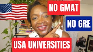 Universities in the USA waiving GMAT and GRE