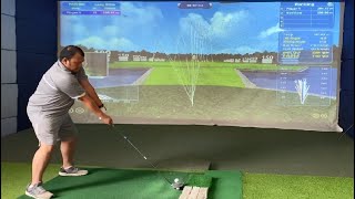 Ihsan Golf Shoots on Simulator (Amateur Golfer)